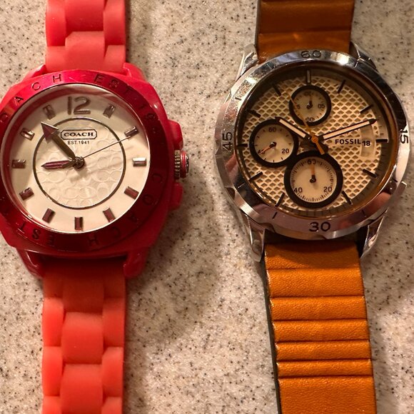 Designer Watch Lot – Kate Spade, Fossil, Coach (5 Watches Total) - Picture 3 of 6